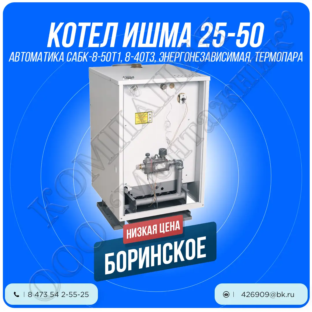 ИШМА-31,5 У (САБК-Т) с автоматикой - газовый котел ОАО "Боринское" г.Липецк (Боринский)