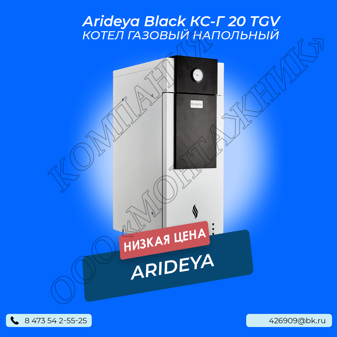 Котел Arideya Black КС-Г 20 TGV